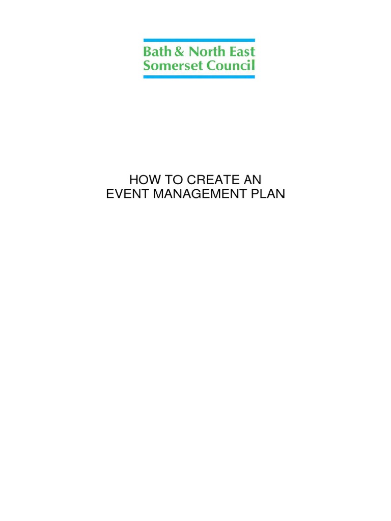 Event Management Plan Guide | PDF | Emergency | Road
