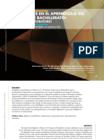 Dificultades en El Aprendizaje Del Álgebra de Bachillerato: Un Estudio Exploratorio