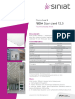 Fisa Tehnica Gips Carton Nida Standard 125 en PDF