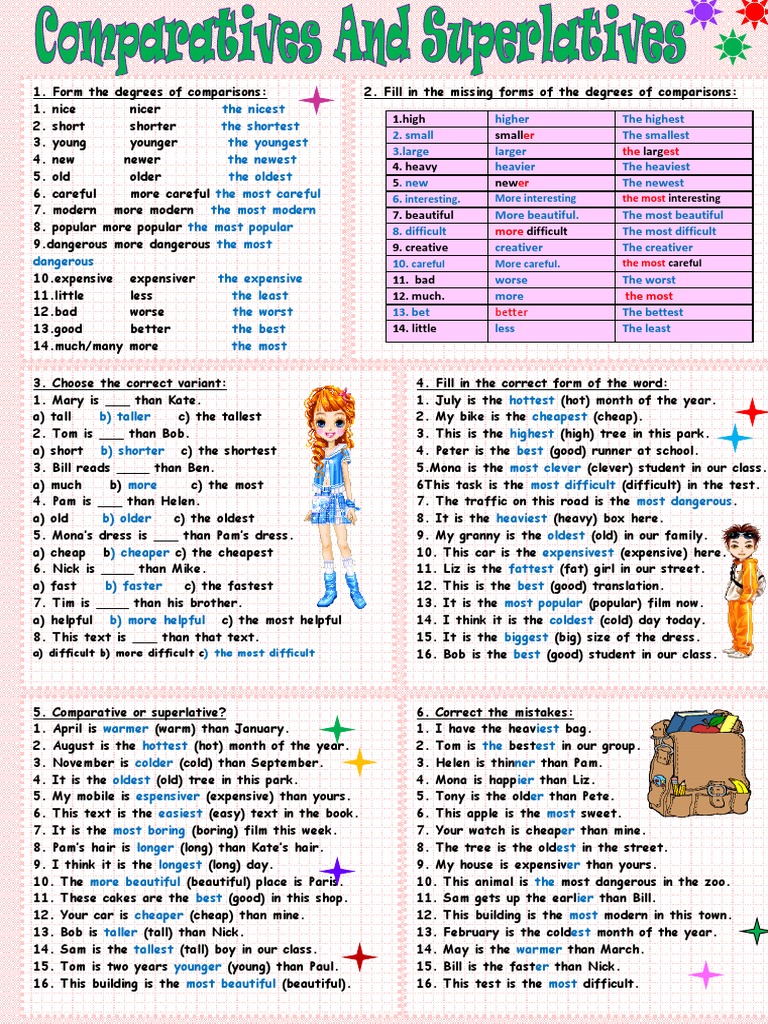 English Grammar Comparisons | PDF | Symbols | Communication