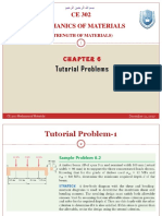 CE302 MECHANICS OF MATERIALS Chapter 6 - Tutorial Problems