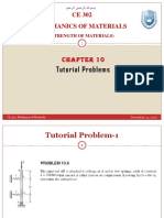 CE302 MECHANICS OF MATERIALS Chapter 10 - Tutorial Problems