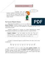 The Concept of Negative Numbers