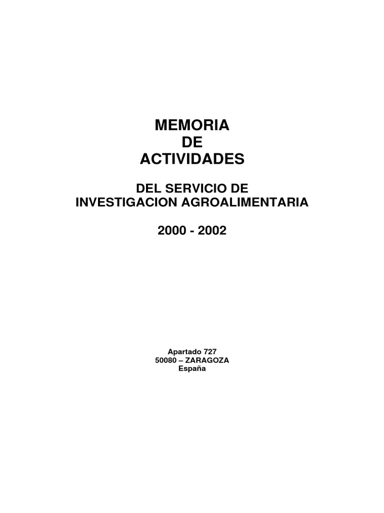 768px x 1024px - Memoria DE Actividades: Del Servicio de Investigacion Agroalimentaria 2000  - 2002 | PDF | Riego | Los bosques