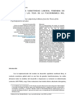 Revision de La Subjetividad Laboral Femenina en Me PDF