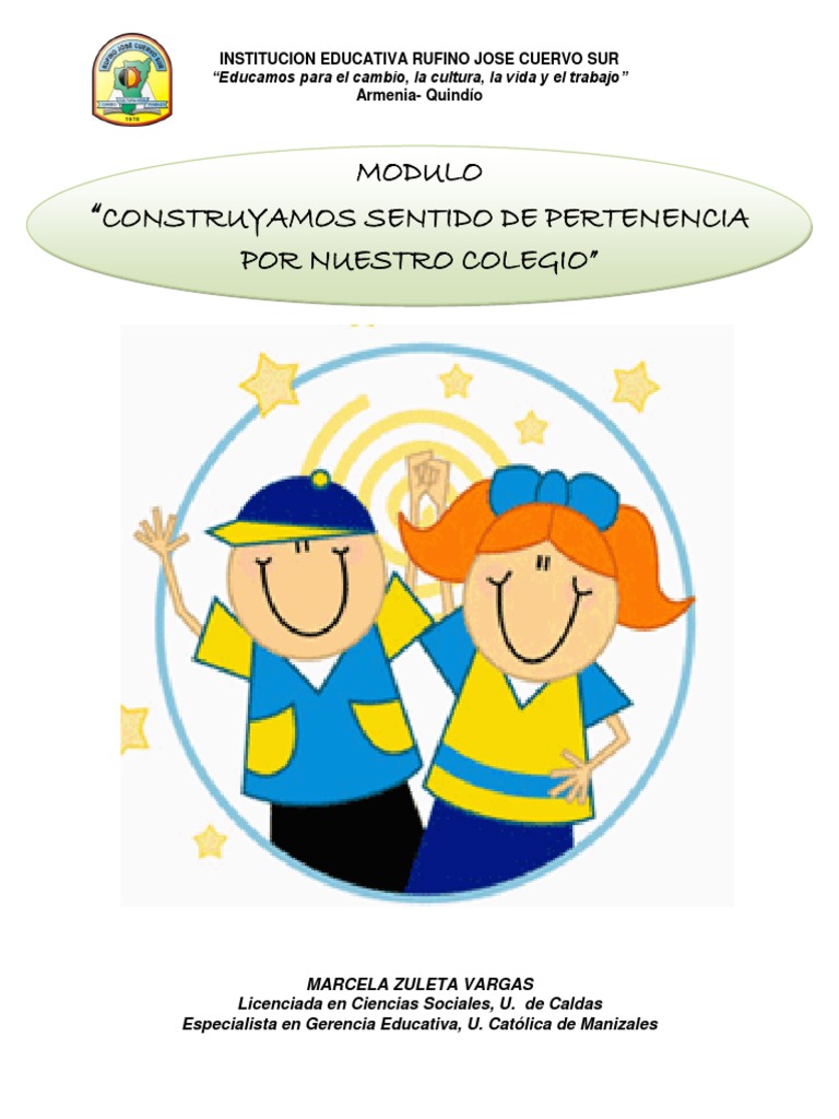Fortalecimiento del Sentido de Pertenencia Escolar | PDF