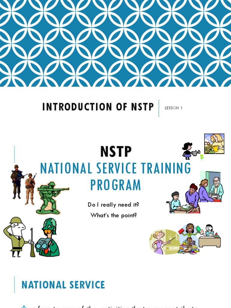 Overview of NSTP and Its Components | PDF | Reserve Officers' Training ...
