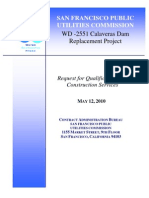 San Francisco Public Utilities Commission: WD - 2551 Calaveras Dam Replacement Project