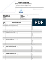 Tanzania Police Force Police Vehicle Maintenance Unit Running Repairs Report Form