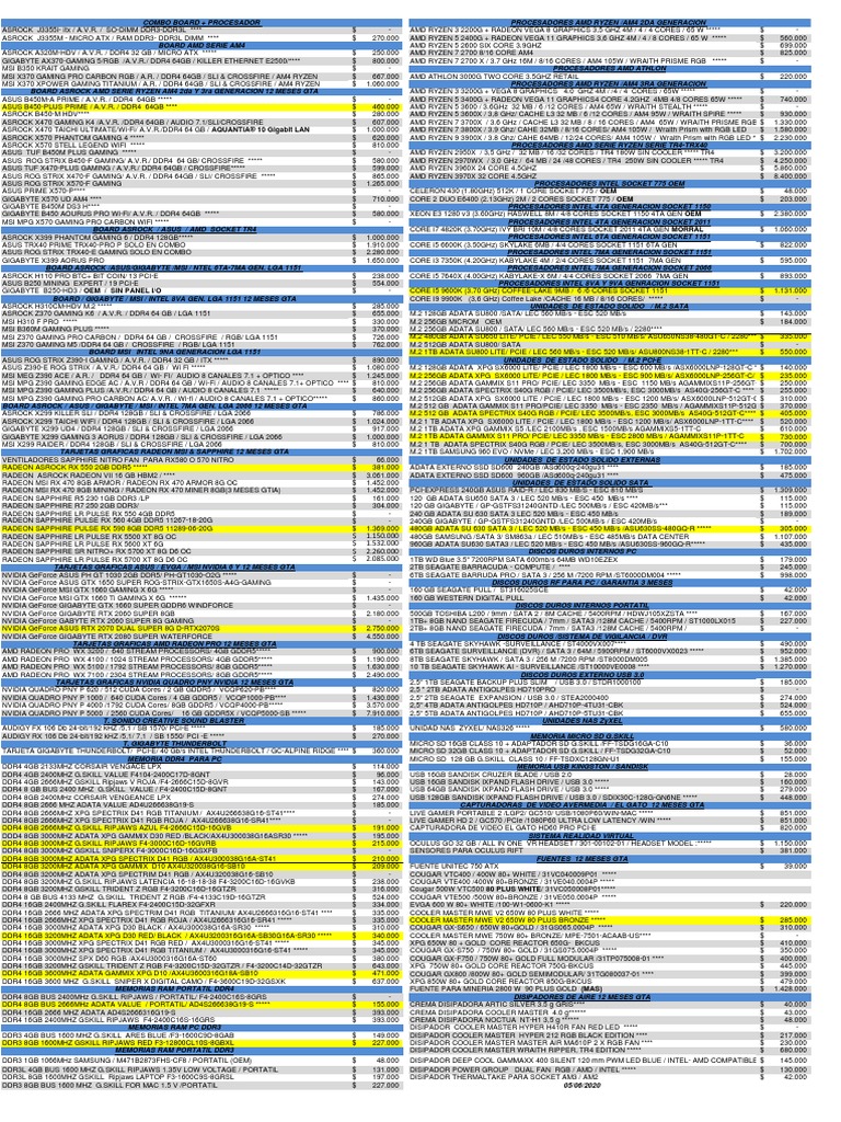 MR PC Precios | PDF | Advanced Micro Devices | Computer Companies Of ...