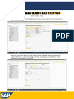 Master Data Search and Creation