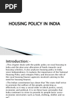 Housing Policy in India