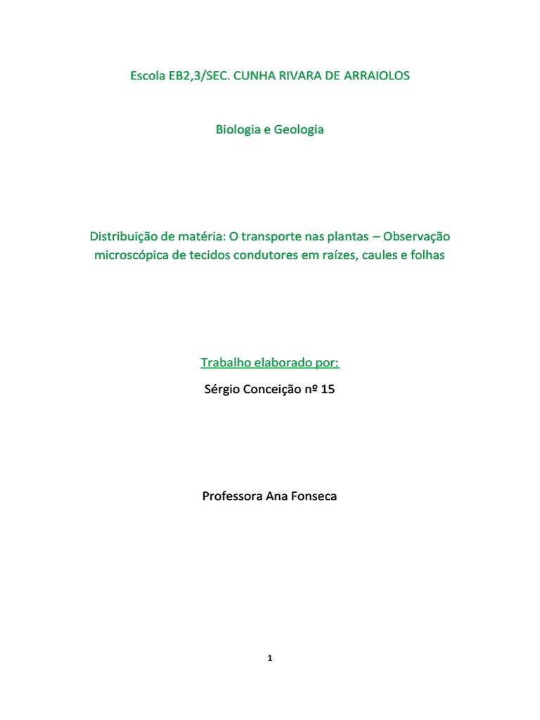 Relatorio PDF | PDF | Raiz | Folha, image size:768x1024