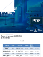 Arcsa CZ3 Turnos de Farmacias Chimborazo Agosto 2020