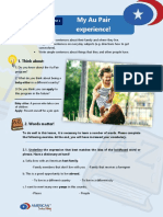 A1 Writing Assessment 2 My Au Pair Experience PDF
