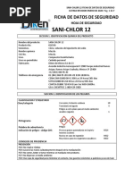 Ficha Técnica de Bio Chlor 13 | PDF | Cloro | Blanqueador