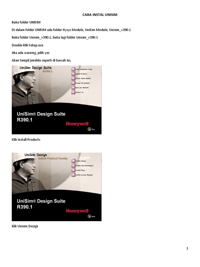 Instalasi dan Crack UniSim Design | PDF | Bisnis | Teknologi & Rekayasa