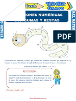 Sucesiones Numéricas Con Sumas y Restas para Tercer Grado de Primaria