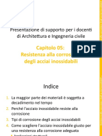 Resistenza Alla Corrosione Degli Acciai Inossidabili