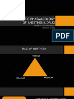 Basic Pharmacology of Anesthesia Drug