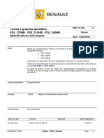 Fontes À Graphite Lamellaire FGL 175HB - FGL 215HB - FGL 240HB. Spécifications Techniques