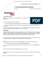 Gmail - Lenovo Warranty Offer - 2 Year Warranty Extension Certificate! PDF