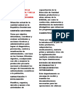 Importancia de La Sanidad Animal y de La Patología en La Producción Pecuaria