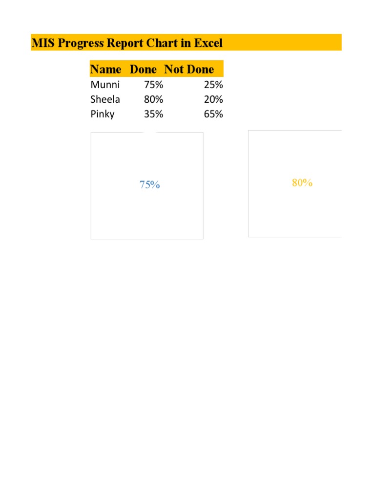 MIS Progress Report Chart | PDF