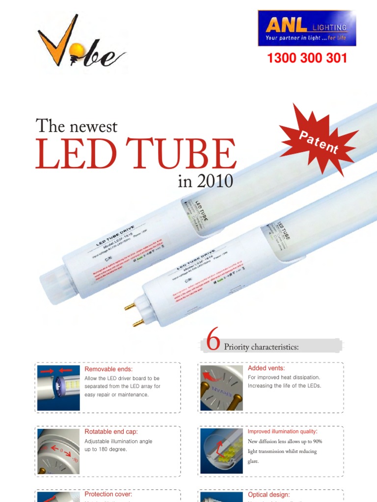 Optimal LED Tube Light Features | PDF | Technology & Engineering