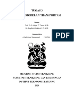 Alfin Farhan Muhammad - Tugas 3 Pemodelan Transportasi PDF