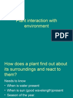 Plant Interaction With Environment