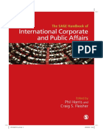 The Sage Handbook of International Corporate and Public Affairs Table of Contents