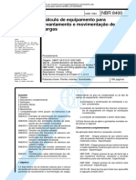 NBR 8400 - CÁLCULO DE EQUIPAMENTO PARA LEVANTAMENTO E MOVIME.pdf