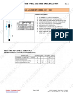 Z10-100B THRU Z10-330B SPECIFICATION: 1W Axial Lead Zener Diodes, 100V - 330V