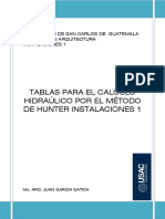 Universidad Tablas para El Calculo Hidra PDF