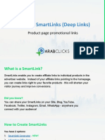 Creating Smartlinks (Deep Links) : Product Page Promotional Links