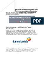 Mejores Empresas Colombianas para 2019