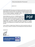 35 Carta de Recomendacion Personal PDF