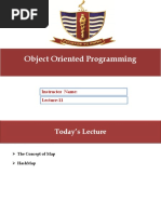 Object Oriented Programming Object Oriented Programming: Lecture-11 Instructor Name