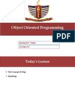 Object Oriented Programming Object Oriented Programming: Lecture-11 Instructor Name