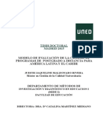 Modelo de Evaluación de La Calidad de Programas de Postgrado A Distancia para América Latina y El Caribe - 2015 PDF