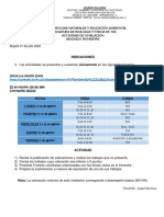 Actividades de Nivelación de Segundo Trimestre