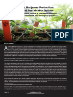 Pesticide Use in Marijuana Production: Safety Issues and Sustainable Options