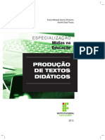 Produção de textos didáticos