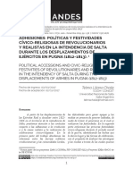 Adhesiones y Festividades Civico Religiosas