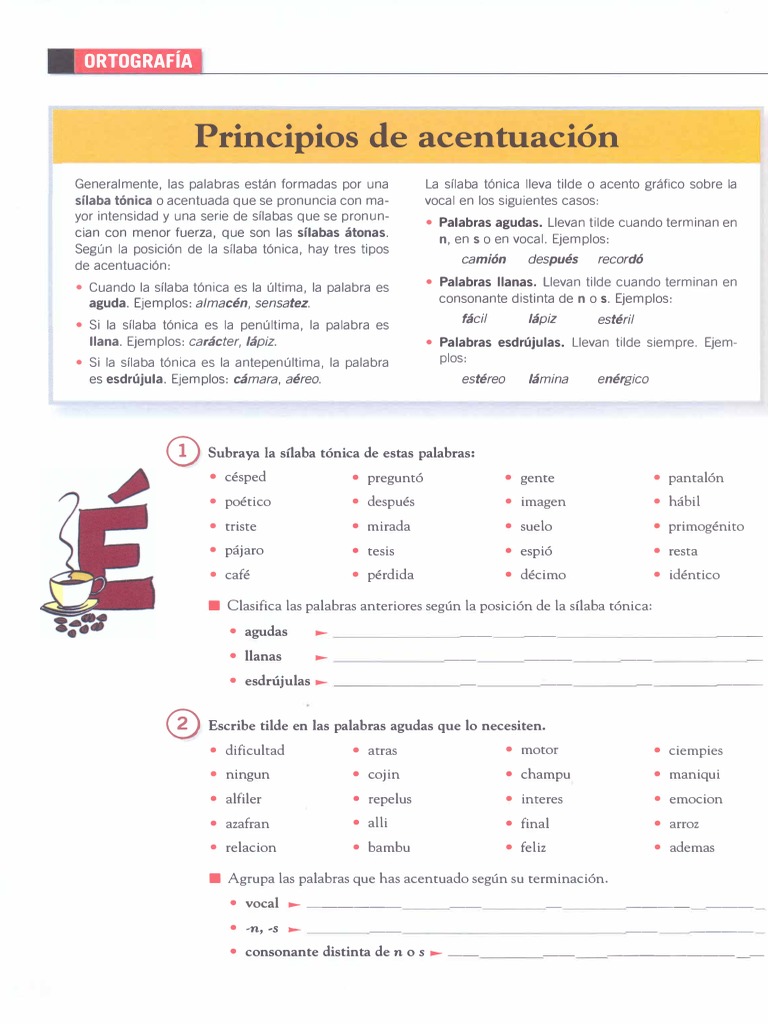 Repaso Acentuación | PDF | Fonética | Lingüística, image size:768x1024