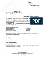 Carta Prejuridica