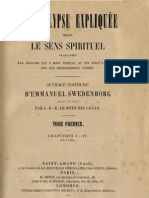 Em Swedenborg L'APOCALYPSE EXPLIQUEE Tome Premier Chapitres I IV Numeros 1 295 LeBoysDesGuays 1855