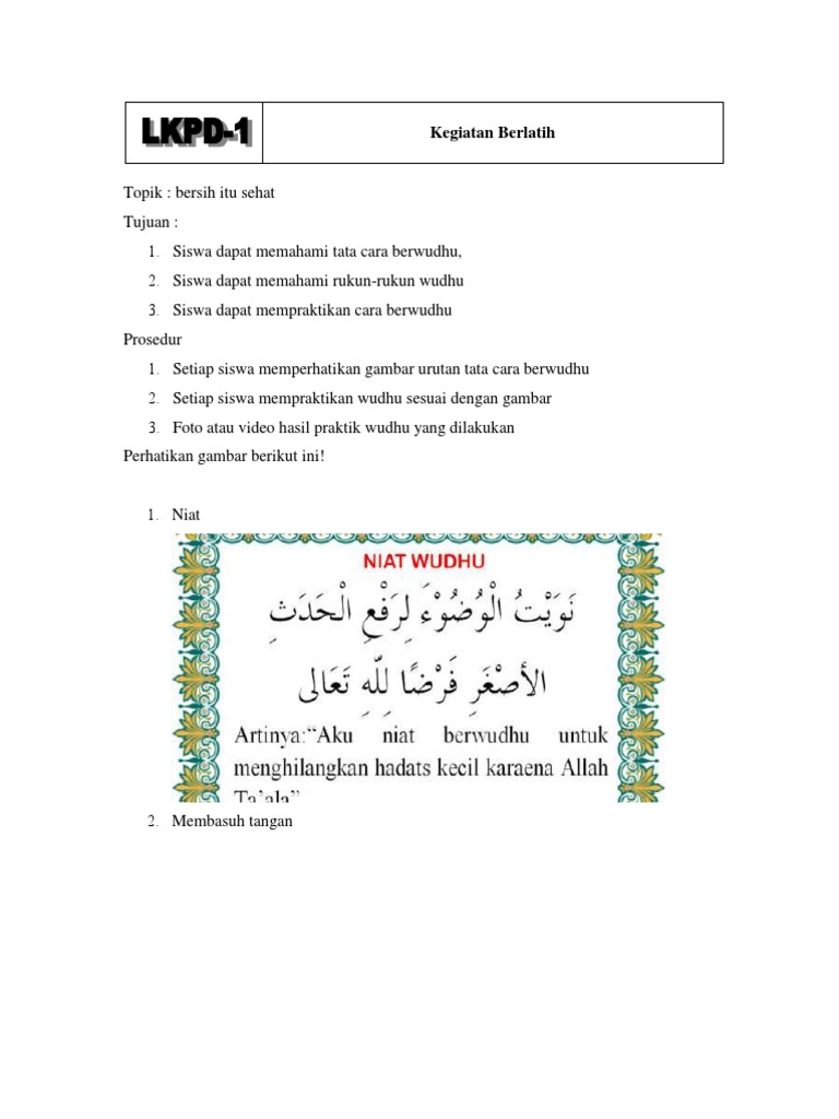Contoh Lkpd Pai Kelas 4 Pdf