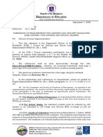 DepEd SOCCSKSARGEN Memo on Submission of Requirements for Learning Delivery Modalities Course